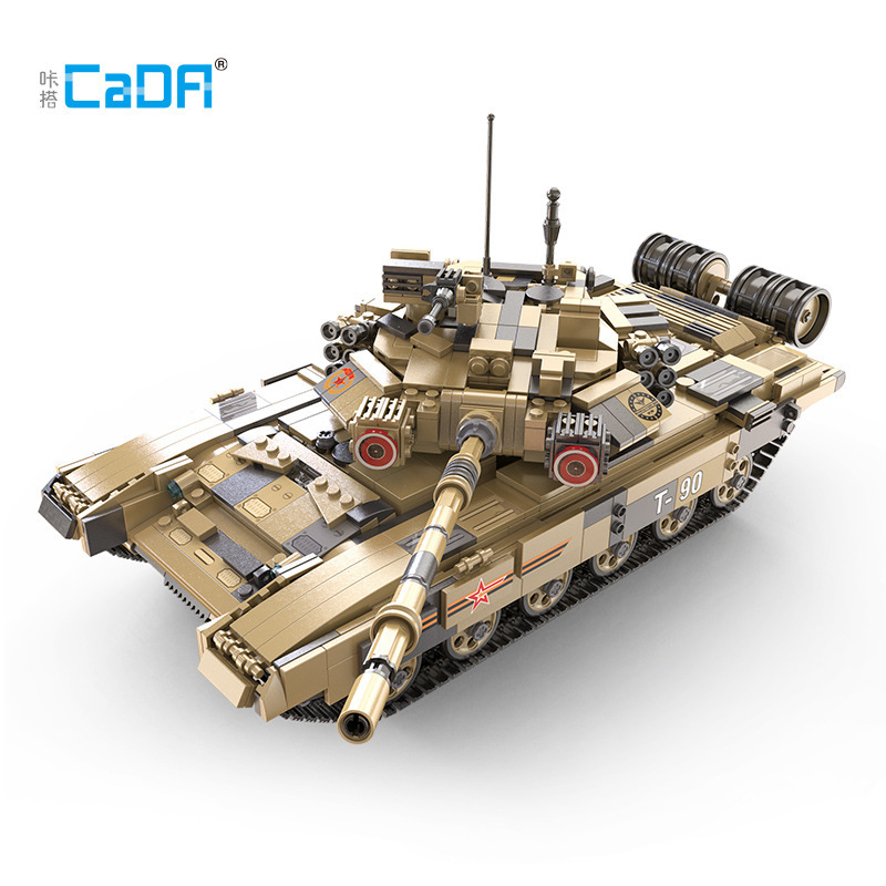 Đồ Chơi Lắp Ráp Kiểu LEGO Xe Tăng Chủ Lực T90 TANK ARMY CaDA TECHNIC Model C61003 Với 1722 Chi Tiết - Điều Khiển Từ Xa Tần Số 2.4G Động Cơ Chạy Bằng Pin Sạc