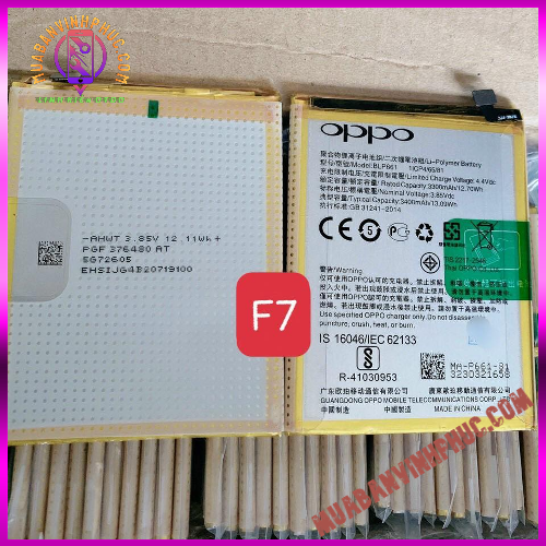 Pin oppo f7 / oppo f7 youth / oppo a3 / blp661,dung lượng 3400mah / bảo hành 12 tháng - mbvp.com