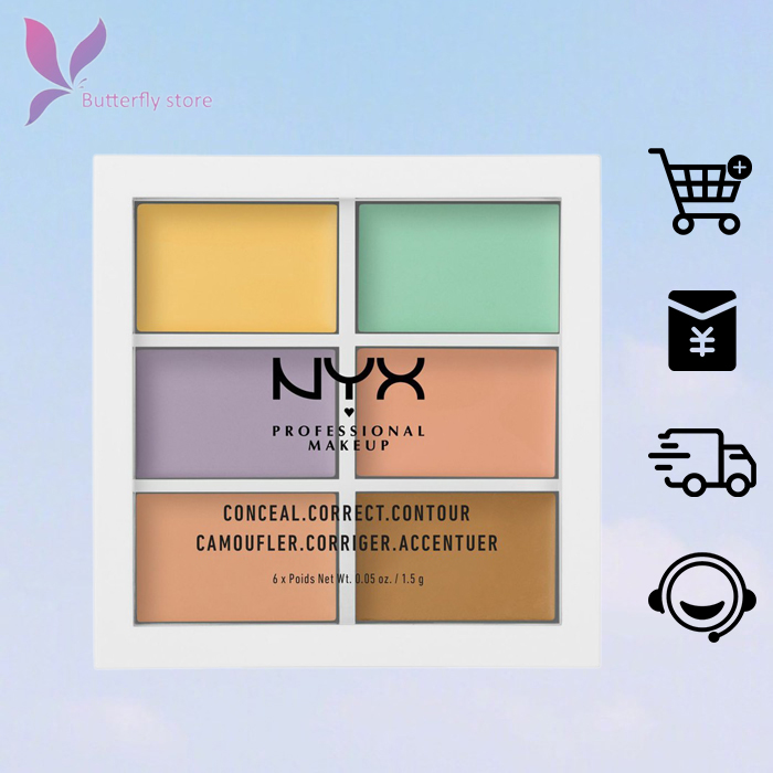 🦋giảm giá🦋 che khuyết điểm 6 ô nyx color correcting concealer palette