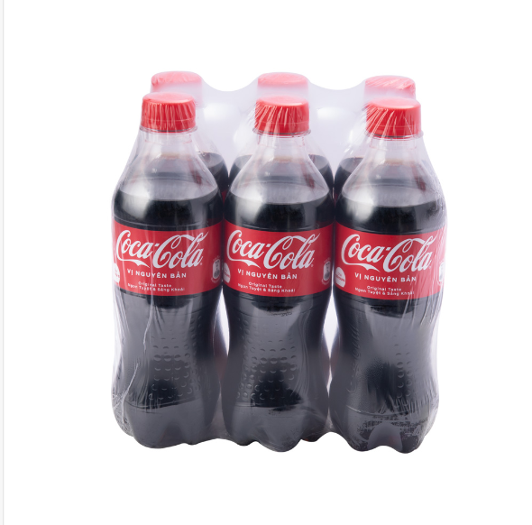 Nước giải khát Coca Cola vị nguyên bản chai 390ml Lốc 6 chai