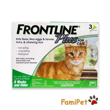 Thuốc trị ve rận cho mèo dạng nhỏ gáy frontline plus - 1 hộp