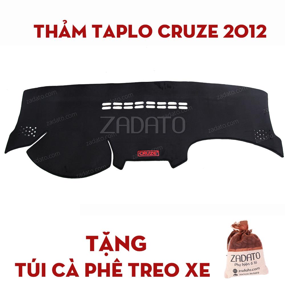 Thảm Taplo Xe Chevrolet Cruze 2010 - 2019 | Thảm Chống Nóng Taplo Lông Cừu - TẶNG: Túi Cafe Treo Xe.