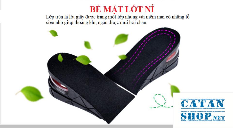 [HCM]Combo 4 miếng lót đế giày tăng chiều cao Air có đệm khí siêu êm ái giày đế cao giày độn gót GD233-LGIAYTCC-Air