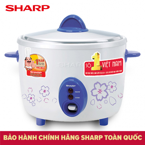 Nồi cơm điện sharp 2.2 lít ksh-d22v trưng bày 99%- sử dụng 6 -7 người ăn- sản xuất:thái lan