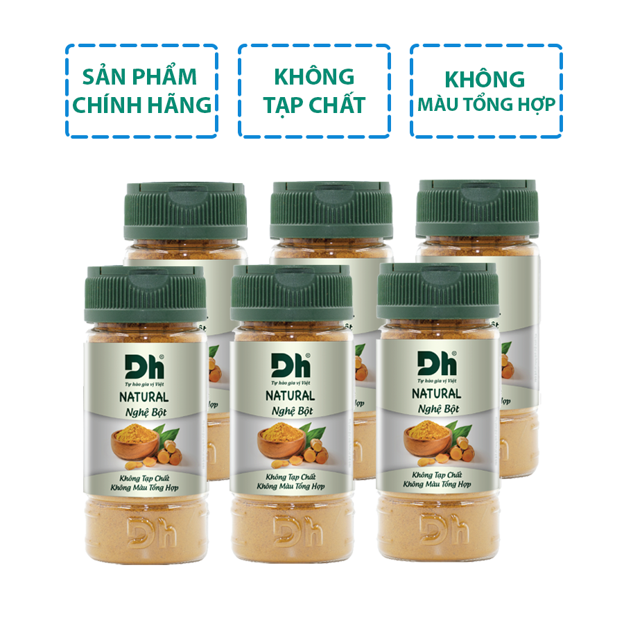 Lốc 6 hũ natural nghệ bột dh foods