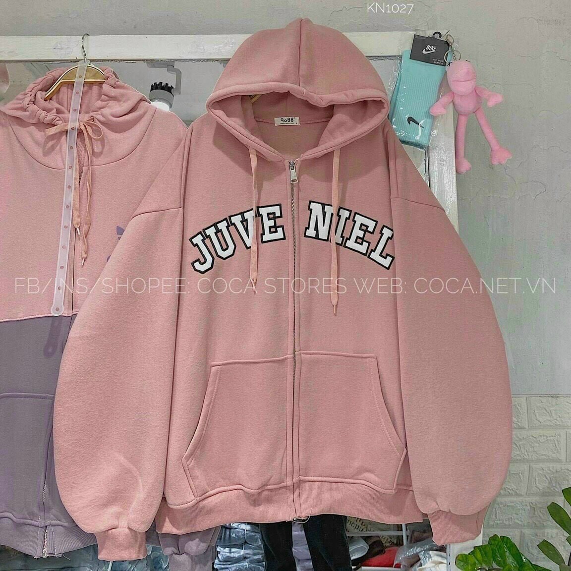ÁO KHOÁC NỈ NAM NỮ - ÁO HOODIE DÂY KHÓA KÉO NÓN  RỘNG 2 LỚP HỌA TIẾT CHỮ IN NỔI -PY