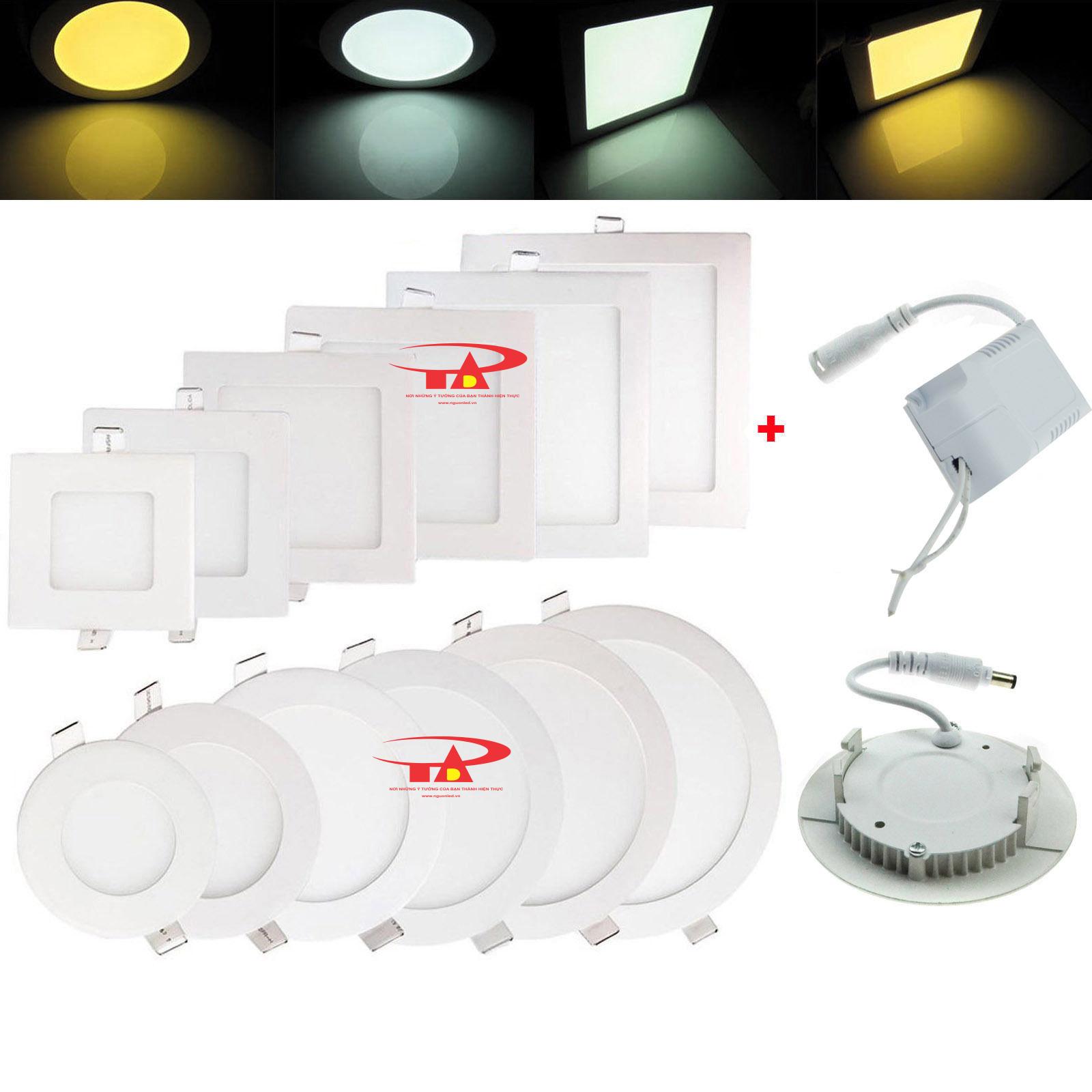 Đèn led downlight âm trần 6W (NÊN MUA, ÁNH SÁNG VÀNG) Đèn Led Panel Âm Trần 6W, loại tốt, giá rẻ, ánh sáng êm dịu, không gây chóa mắt, tiết kiệm điện, dùng chiếu sáng nội thất, phòng khách, nhà bếp, phòng ngủ