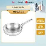 (Chỉ 20.06)Chảo Inox nguyên khối Elmich Trimax EL 3846MOL/LOL size 26,28cm