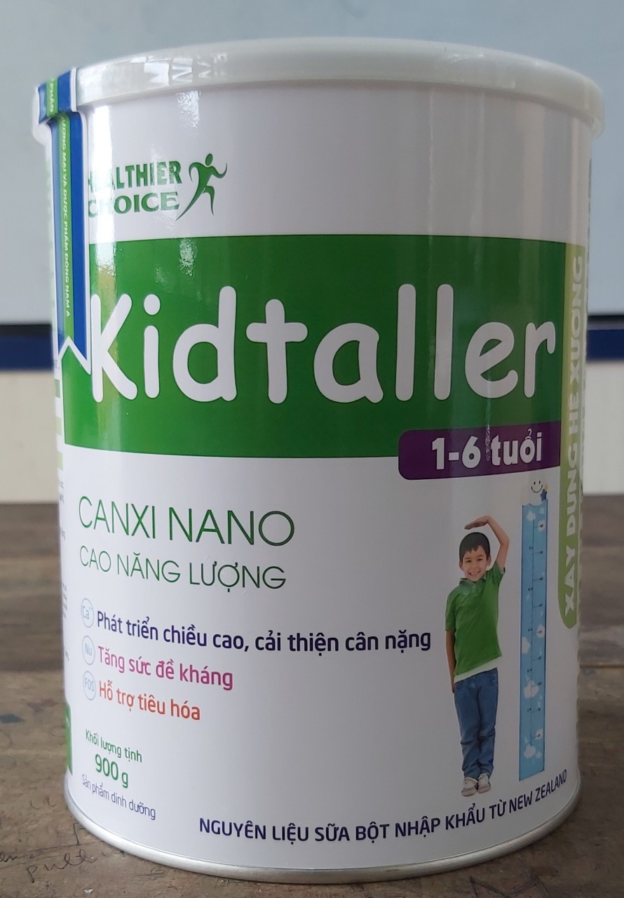Sữa Kidtaller 900g. Hỗ trợ tăng trưởng chiều cao, hệ miễn dịch và hệ tiêu hóa