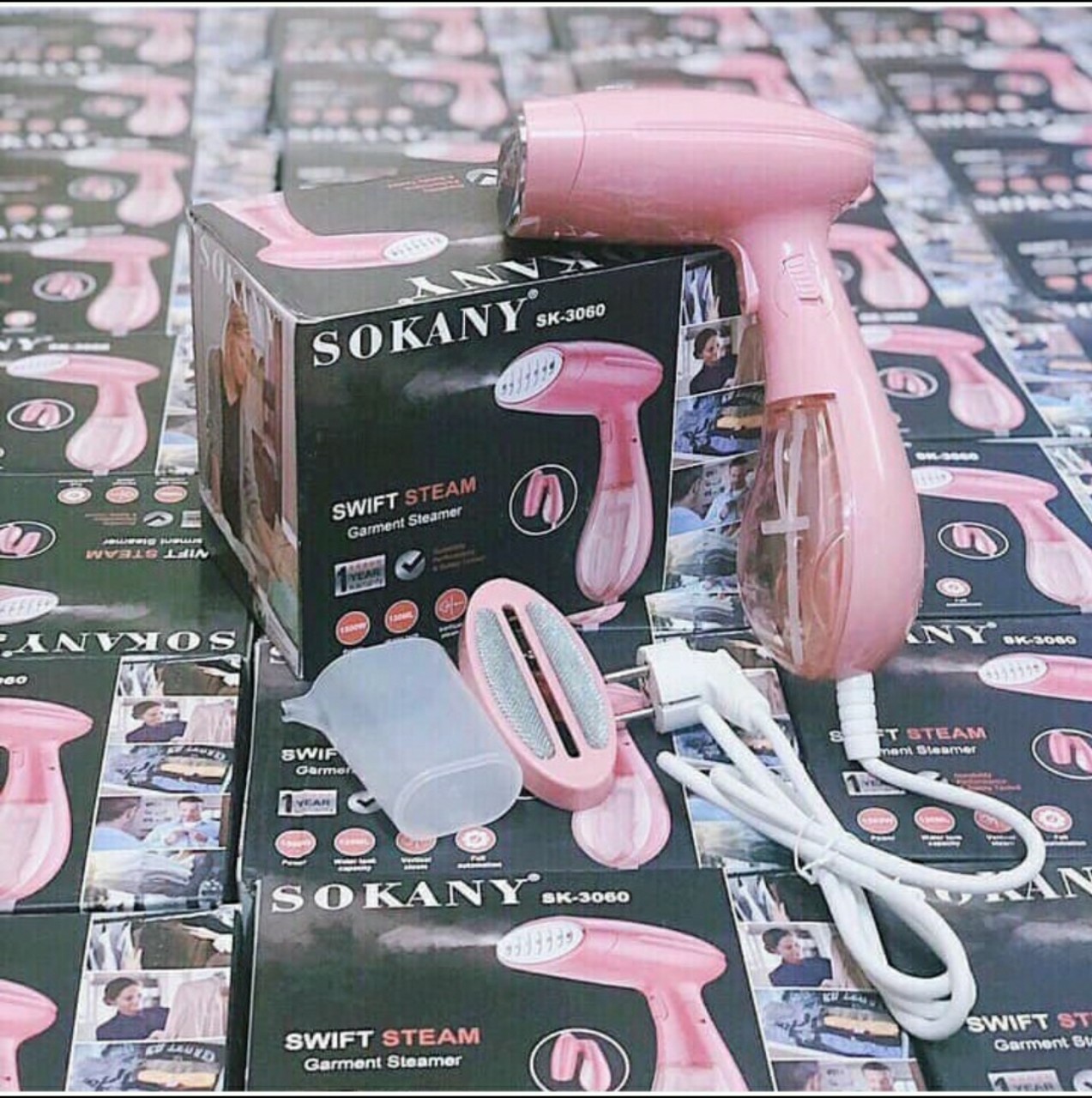 [SIÊU RẺ - HỎA TỐC 2H] Bàn Ủi Hơi Nước Cầm Tay Sokany SK-3060, Bàn Là Hơi Nước Cầm Tay, Có Thể Tháo Rời Dung Tích 130ml, Công Suất 1500w Có Thể Gấp Gọn Mang Đi Du Lịch