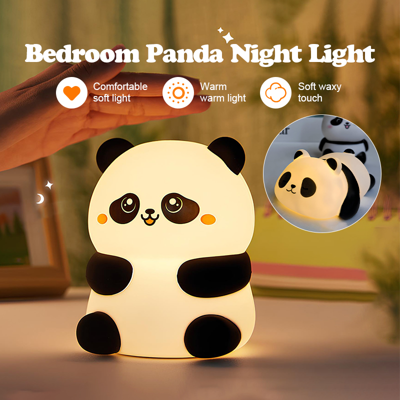 Gấu Trúc Dễ Thương Đèn Ngủ Quà Tặng, Đèn Led Đầu Giường Đèn Trang Trí, Đèn ngủ cho bé Chiếu Sáng Nhà