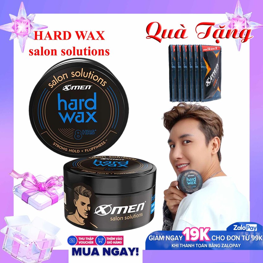 Sáp Xmen Salon Solutions - Hard Wax 70g - Wax Salon Xmen [TẶNG NGAY] 3 Gói Dầu Gội X-Men