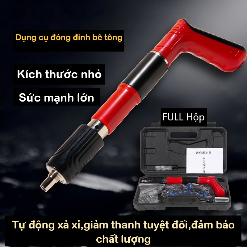 Máy Bắn Đinh Hạt Nổ Mẫu Mới Nhất 2024 Bắn Đinh Bê Tông (Tặng Kèm 100 Đinh)