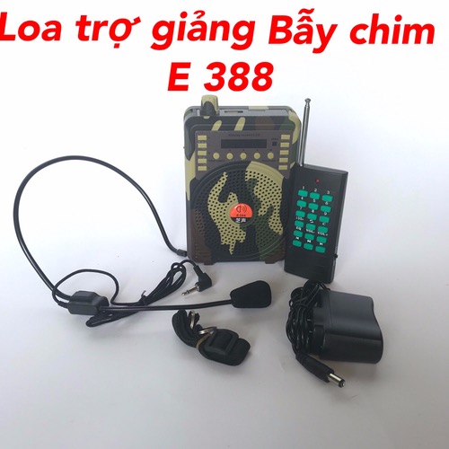 Loa trợ giảng bẫy chim E388 - Điều khiển 1000M - Bảo hành 12 tháng.