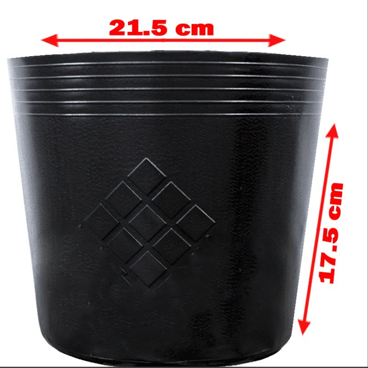 100 chậu nhựa c9.a 21.5x17.5cm trồng cây ăn trái và hoabền 10 năm -77121