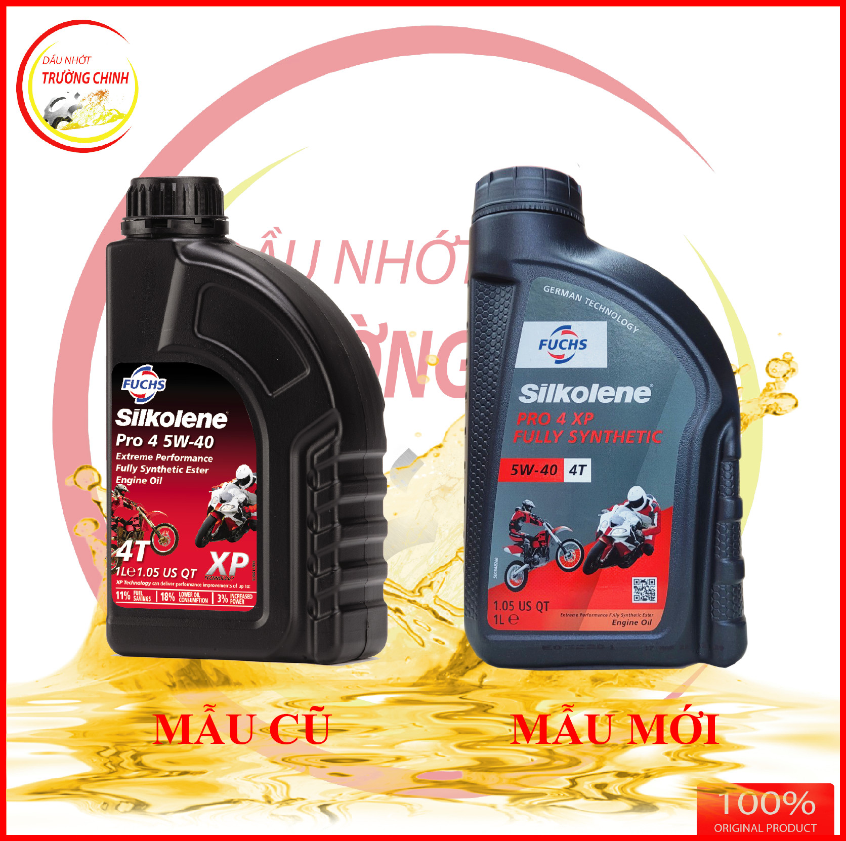 [HCM]Nhớt Fuchs Silkolene Pro 4 5W40 XP 4T 1.2L Châu Âu