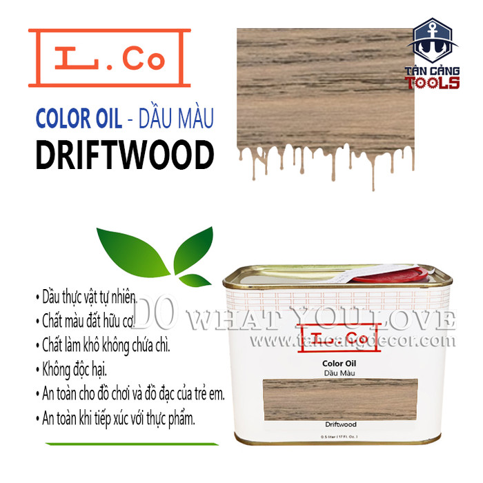 L.co dầu màu – màu driftwood colca