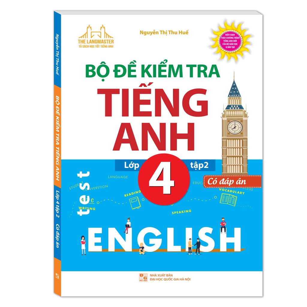 Sách - bộ đề kiểm tra tiếng anh lớp 4 tập 2 - có đáp án