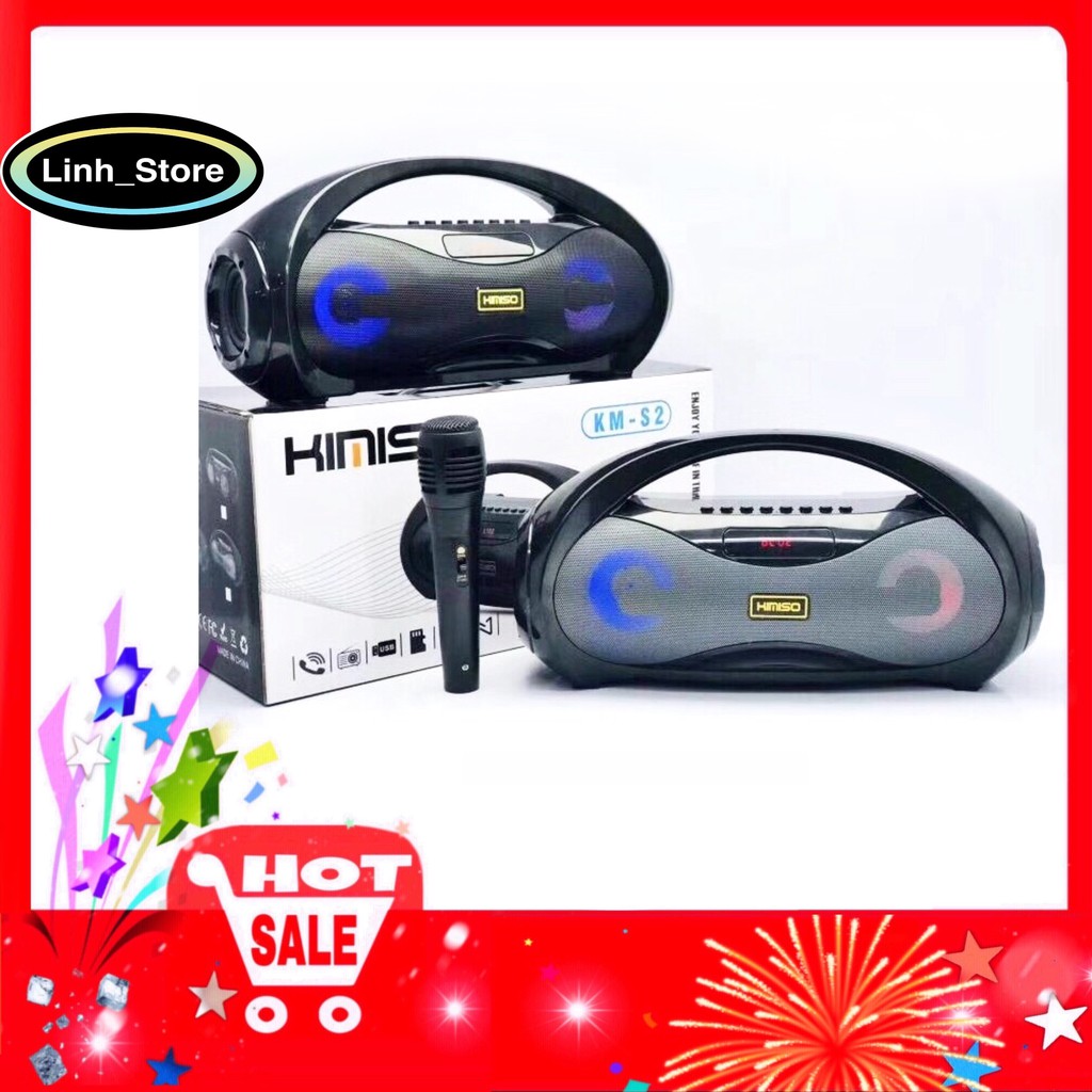 [HCM][BẢO HÀNH 12 THÁNG] Loa Bluetooth Karaoke KIMISO KM-S2 - Tặng Mic hát Karaoke