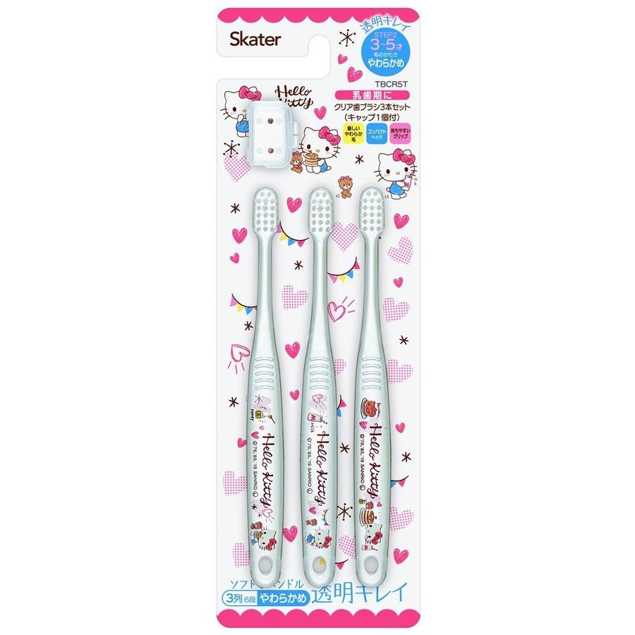 Skater- set bàn chải răng cho bé hình hello kitty từ 3-5 tuổi