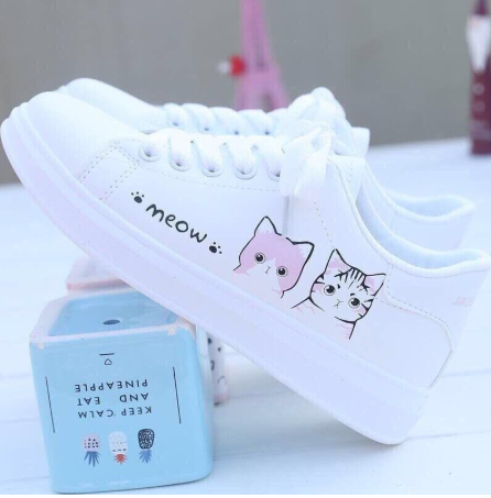 Giày nữ,giày thể thao nữ sneaker nữ mèo dễ thương