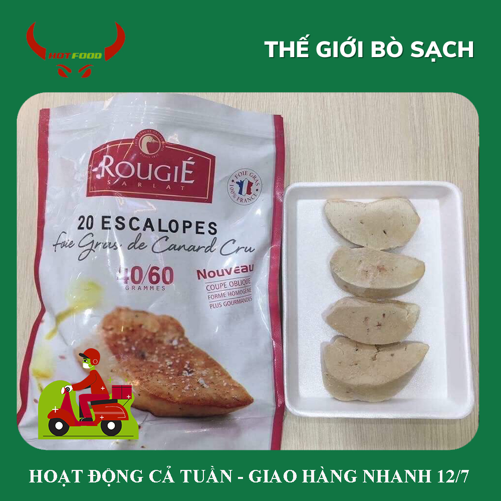 [ Miễn Phí Giao Hàng ]Gan Ngỗng Pháp Cao Cấp - Vỉ 100gr 2 - 3 Miếng - Giao Nhanh HCM