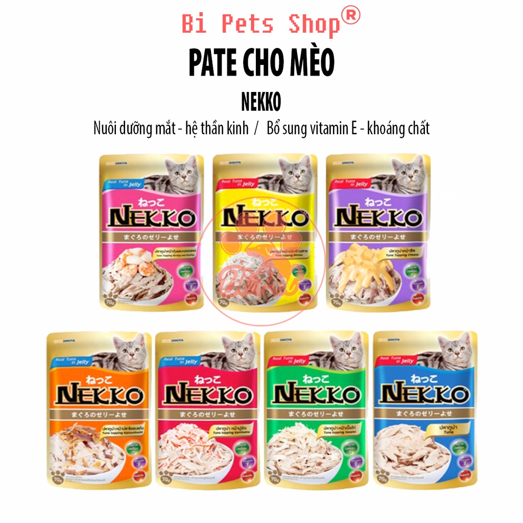Pate mèo nekko - Pate dành cho mèo mọi lứa tuổi - Hàng Công Ty - Tem Trắng