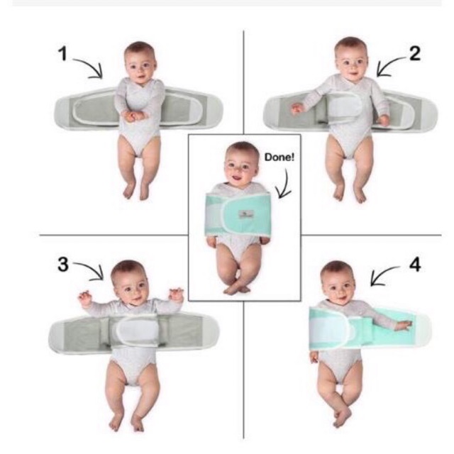Ủ quấn tay giúp bé ngủ ngon