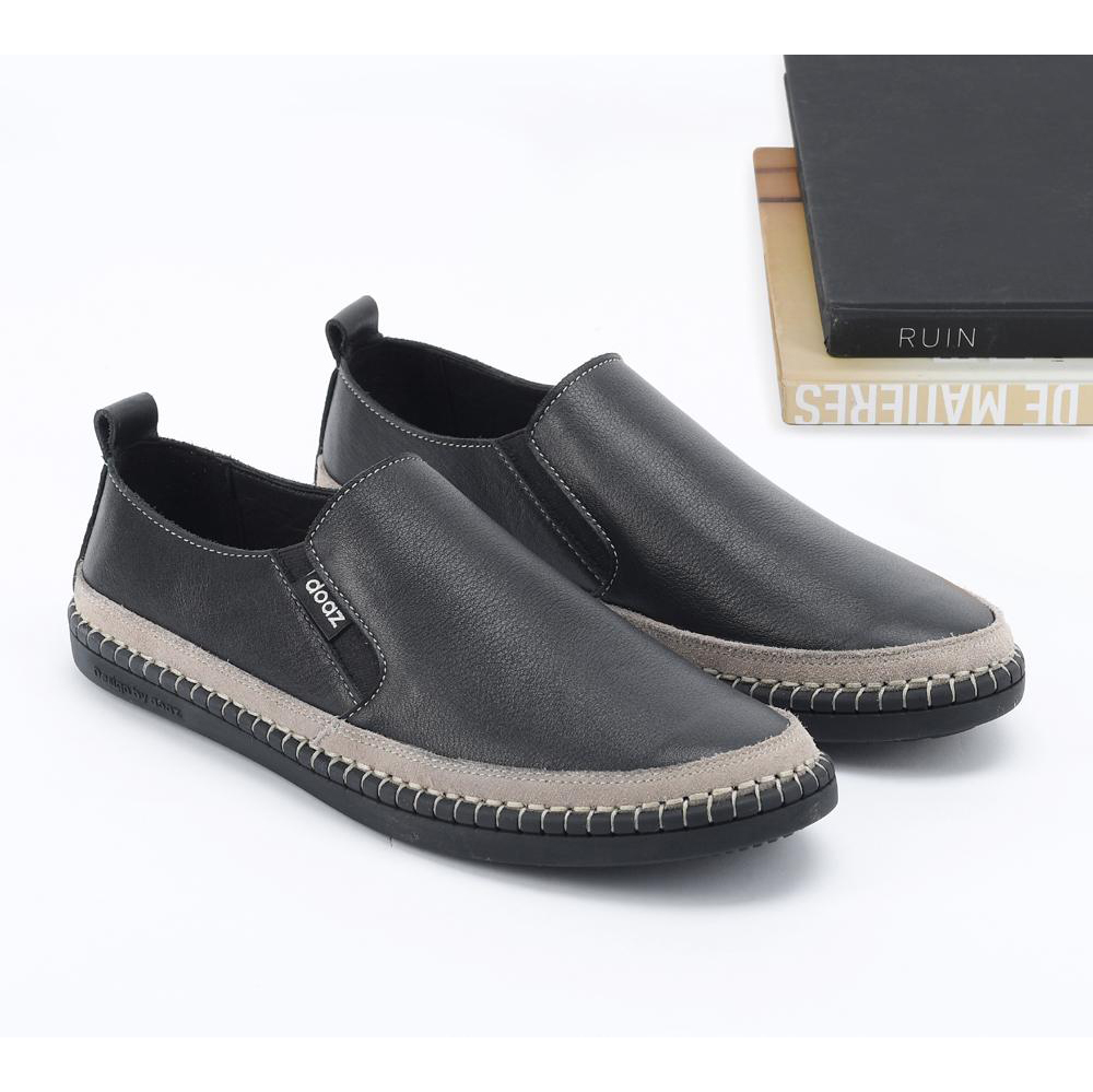 Giày lười nam giày xỏ nhanh đế bệt mọi nam cao cấp thời trang hàng xuất khẩu DOAZ D-21 da bò nhập khẩu nguyên tấm dầy dặn êm mượt Lót da cừu Lót đế da bò ĐẾ CAO SU CAO CẤP