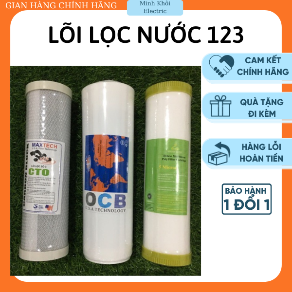 Lõi lọc nước dùng cho mọi loại máy, lõi lọc ro 123