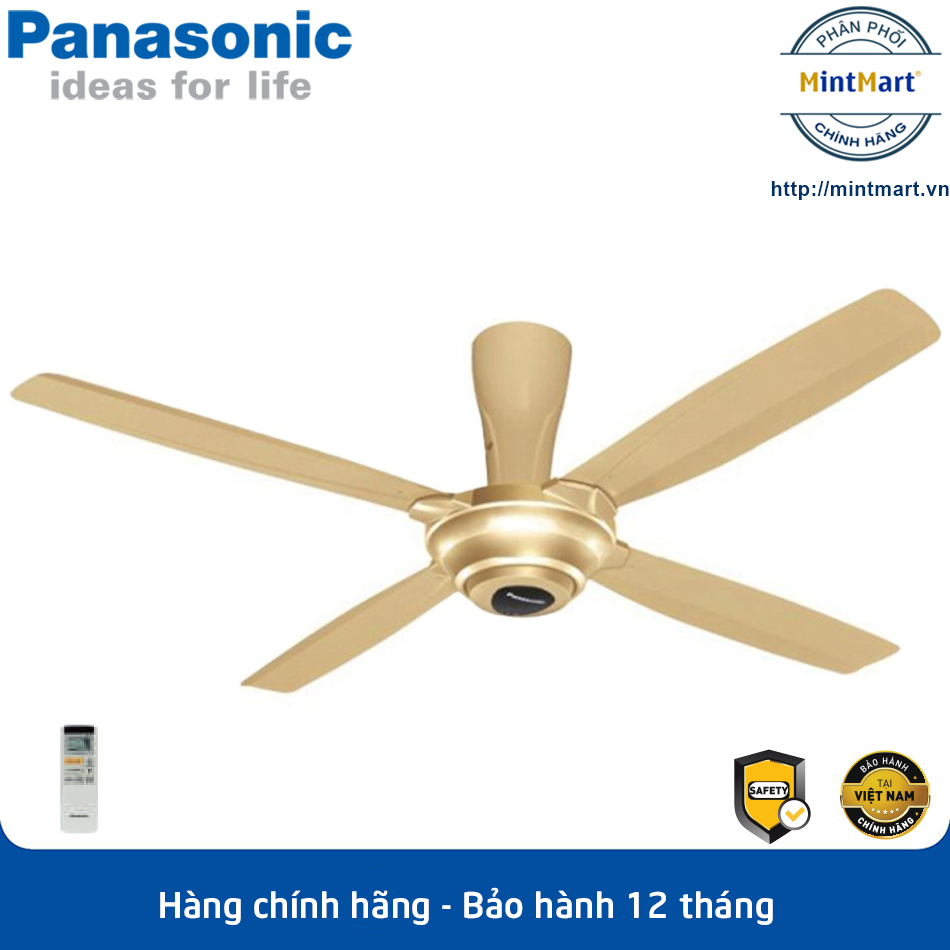 Quạt trần 4 cánh panasonic f-56mpg-go 59w