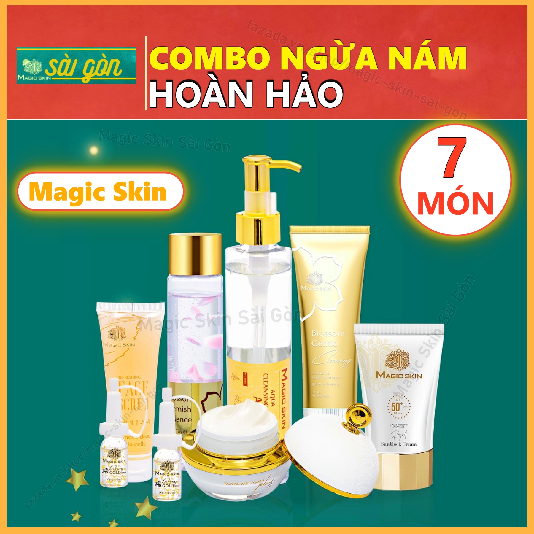 Bộ Magic Skin Combo Ngừa nám HOÀN HẢO 7 món [CHÍNH HÃNG]