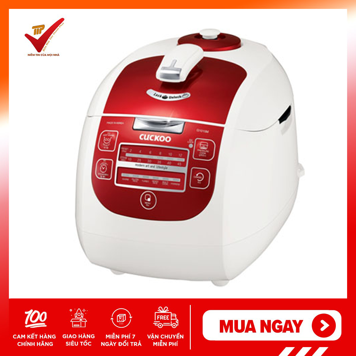Nồi cơm áp suất điện tử cuckoo crp-g1015m nhập hàn quốc bảo hành 2 năm