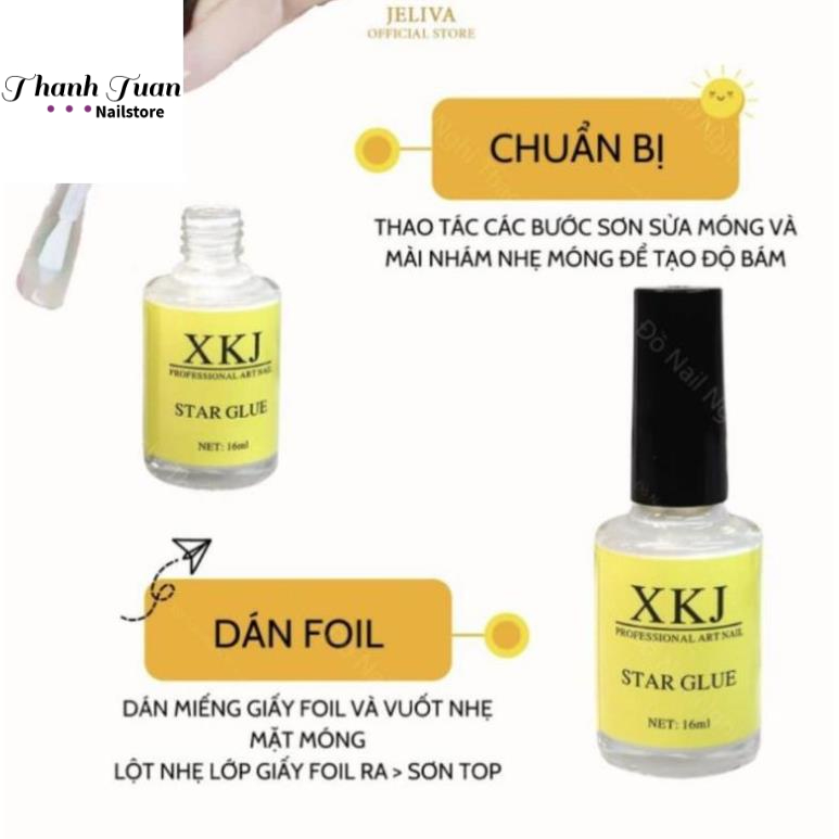 Keo dán foi nail 16 ml . keo foil - Phụ kiện đồ nail Thanh Tuấn