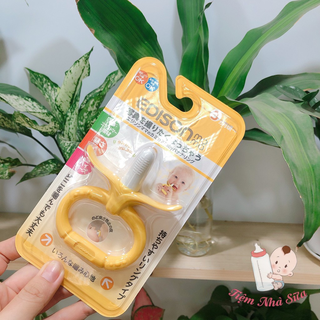 Gặm nướu 💖 freeship 💖gặm nướu trái cây 🍌hình quả chuối tròn🍌 nội địa nhật edison mama