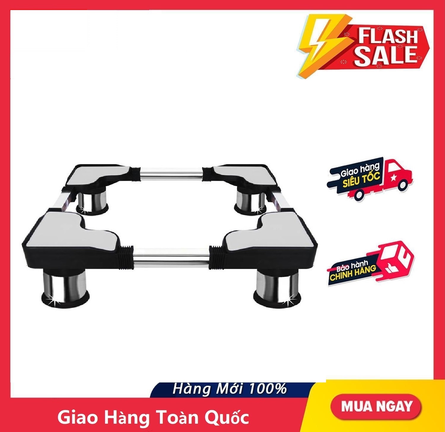 Chân đỡ máy giặt, tủ lạnh chánh phát cdn - máy giặt từ 6- 9kg, tủ lạnh từ 90lít - 290lít