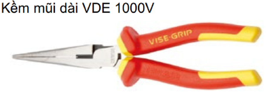 1 x kềm mũi dài vde 1000v 8"/200mm irwin 10505869