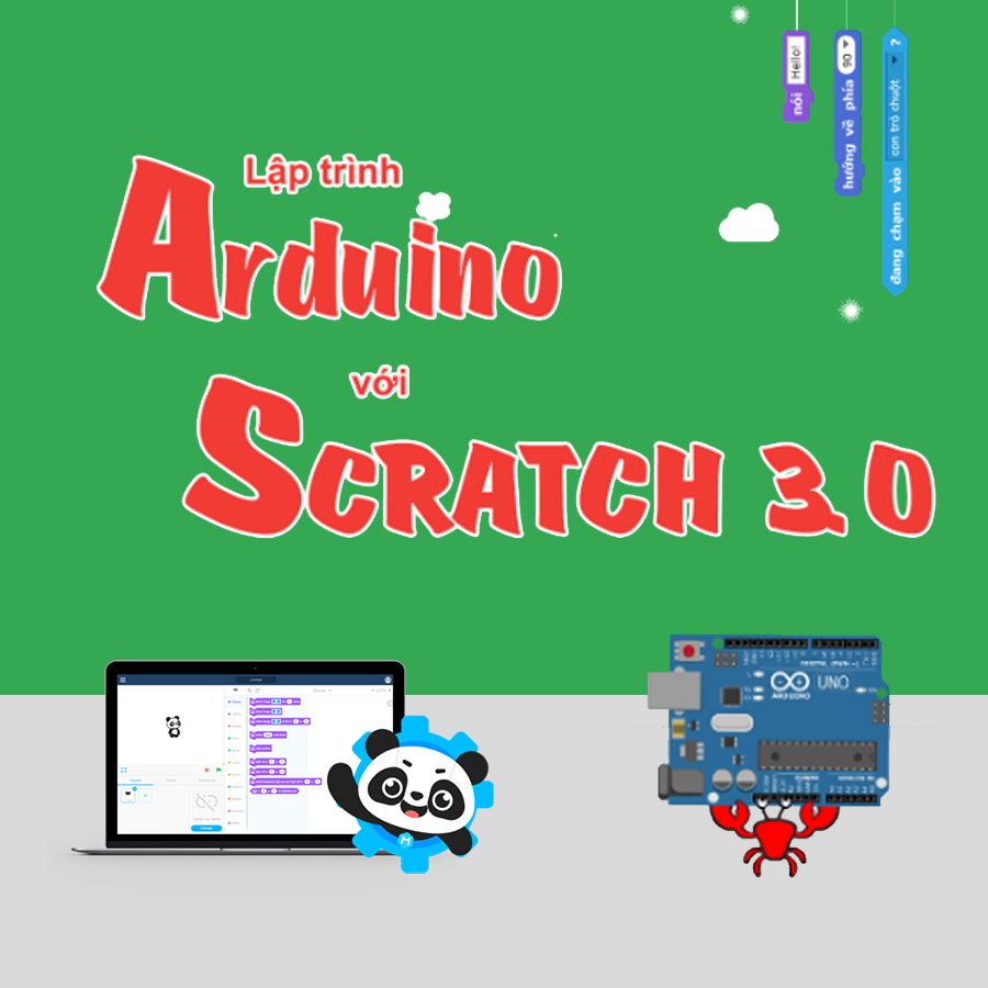 Khóa học Ứng dụng & lập trình Arduino với Scratch 3.0 Giá 742,000 Đồng*Miễn phí vận chuyển