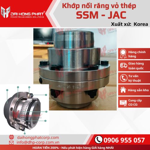 Khớp nối răng vỏ thép SSM chính hãng. HÌNH THẬT, SẴN KHO