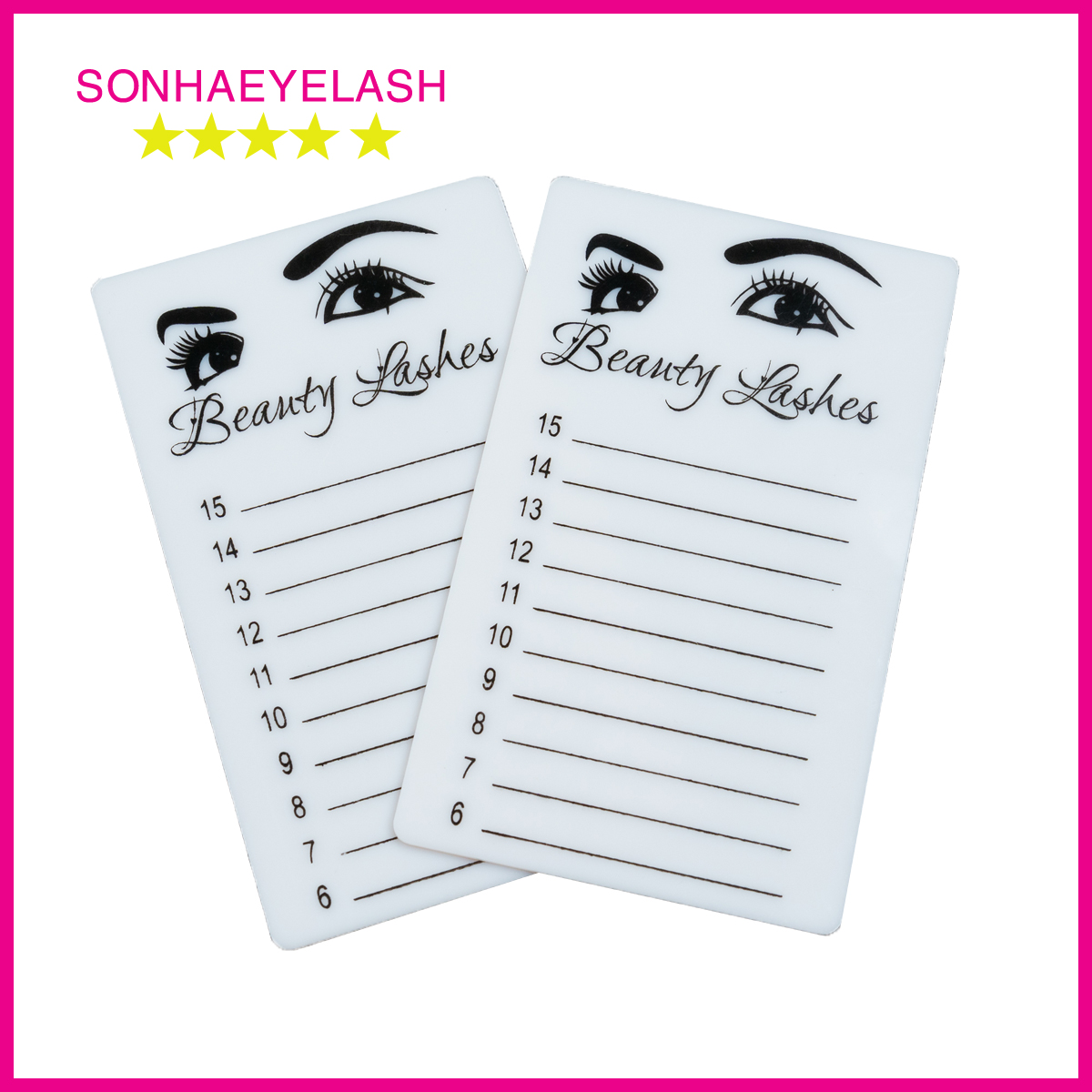 Đế mica line mi, Mica để line mi, Mica dán line mi, Tấm mica line mi, Beauty Lashes