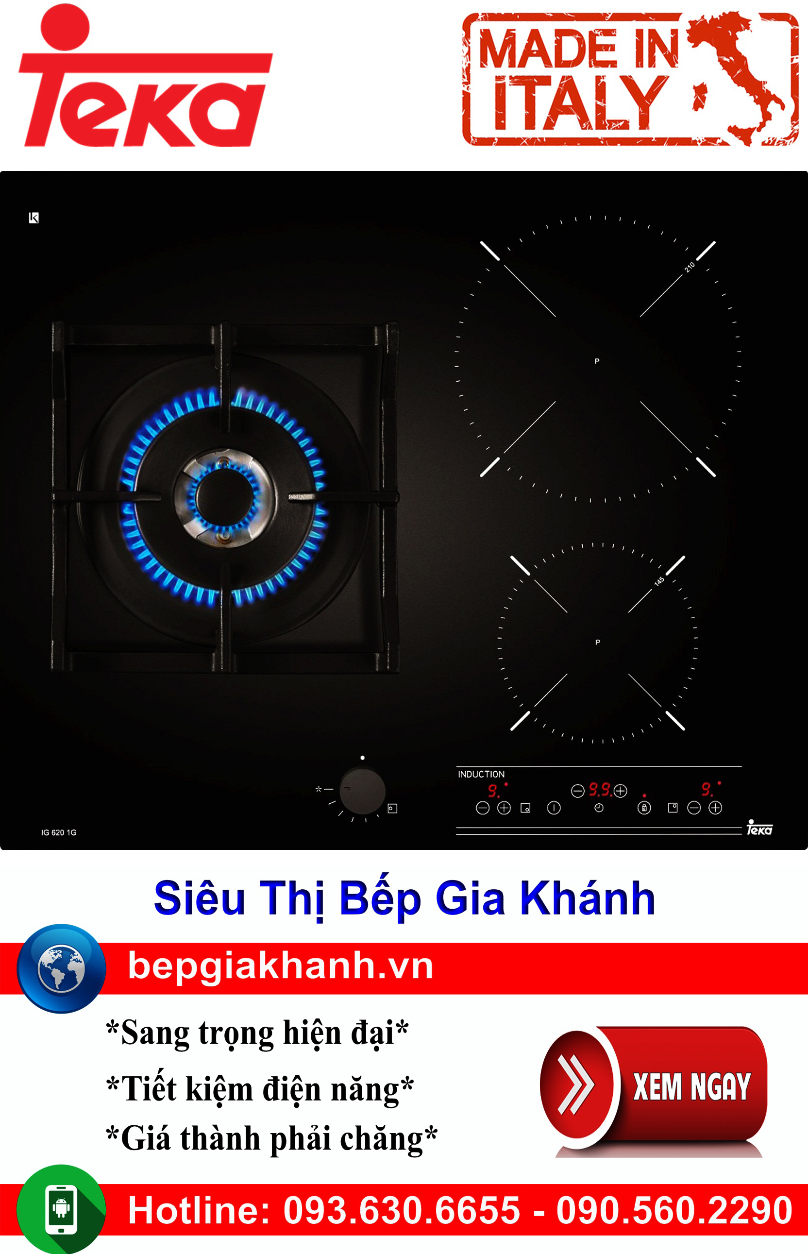 Bếp gas kết hợp từ Teka IG 620 1G AI AL DR CI nhập khẩu Italy, bếp gas, bếp gas đôi, bếp gas đơn, bếp gas âm, bếp ga, bếp ga đôi, bếp ga đơn, bếp ga âm, bep ga, bep gas