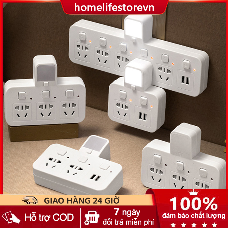 Bộ chuyển đổi ổ cắm đa năng thông minh cắm nhiều cắm usb không dây mở rộng ổ cắm ổ cắm nguồn điện ký túc xá sinh viên an toàn một lần lượt nhiều cắm chuyển đổi chuyển đổi siêu mỏng cắm chuyển đổi