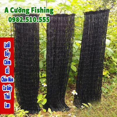 Lưới Bắt Chim CHÀO MÀO, CHÒE, MI, KHỨU, SÁO 10m 20m 30m 40m 50m giá siêu rẻ - ( đồ câu cá giang nam ). Kích thước chính xác là: 20m