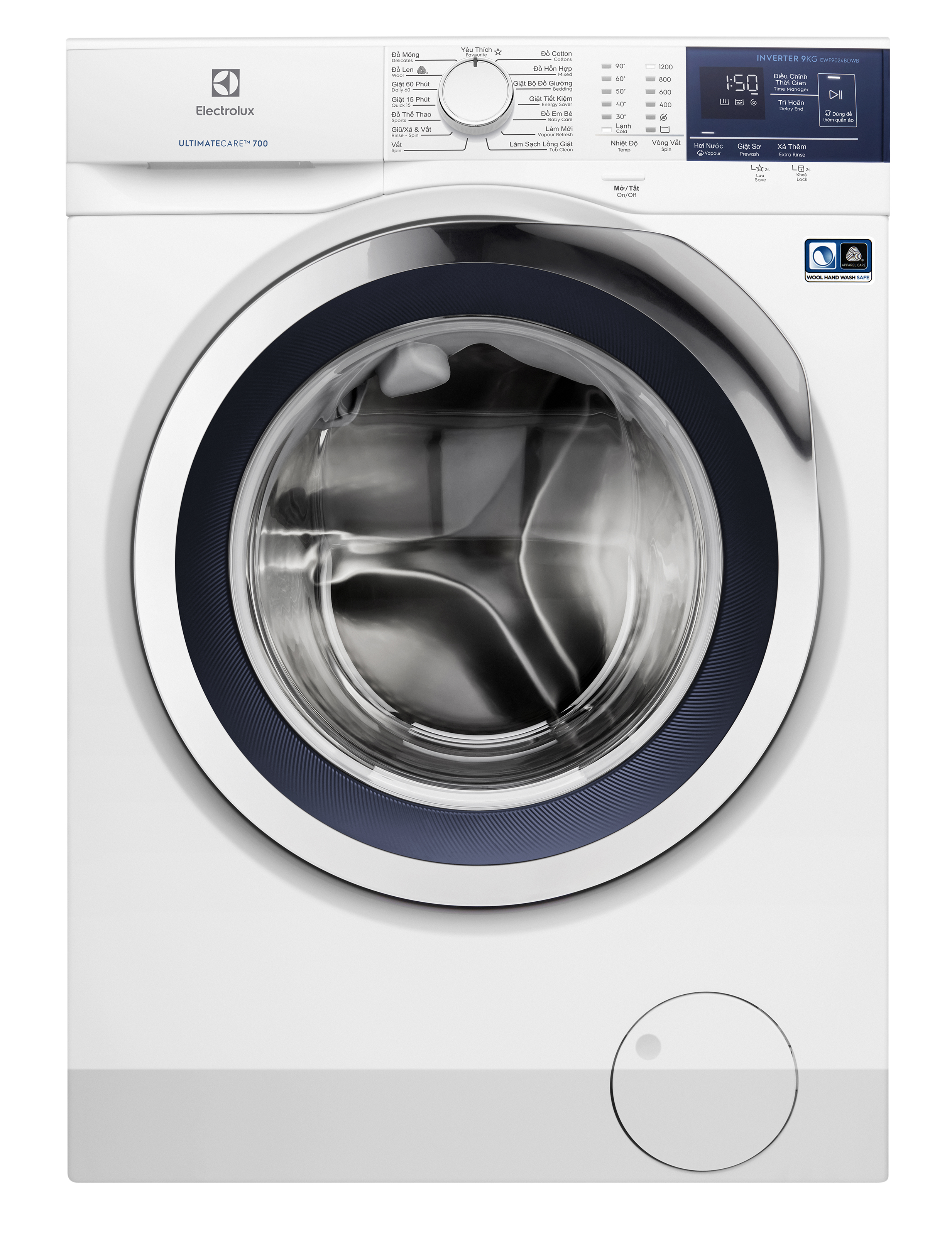 Miễn phí công lắp đặt chính hãng] Máy giặt 9kg Electrolux UltimateCare 700 EWF9024BDWB -