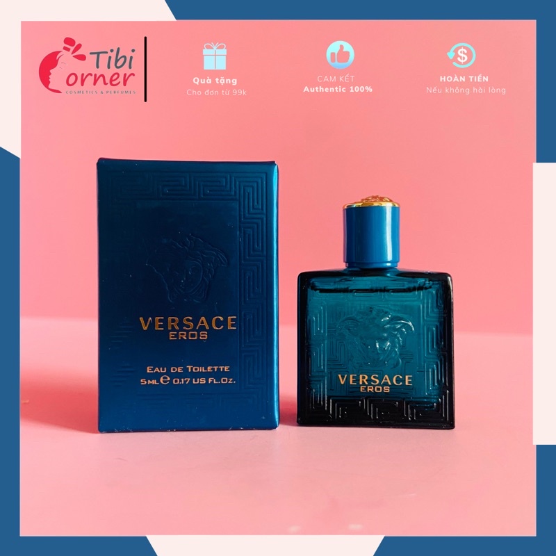 Nước hoa mini nam chính hãng versace eros for men edt 5ml