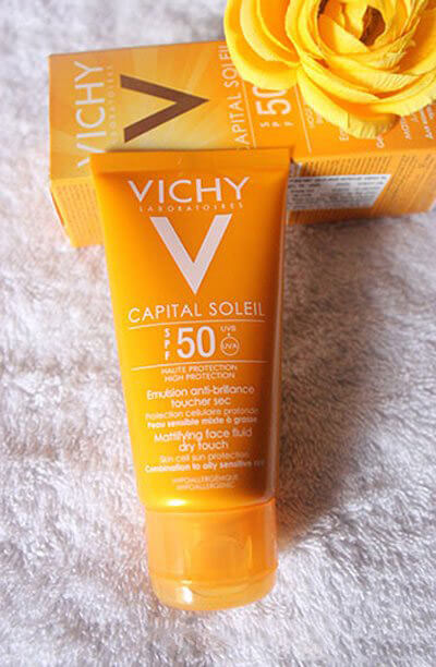 Chống Nắng Toàn Diện Không Gây Nhờn Rít Vichy SPF50 50ml
