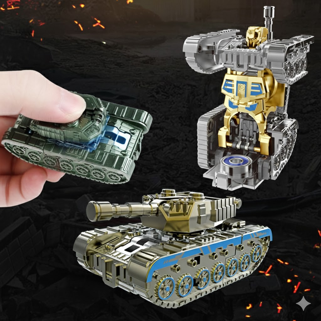 Con Quay Spinner Robot Xe Tăng Biến Hình Mới Nhất 2026