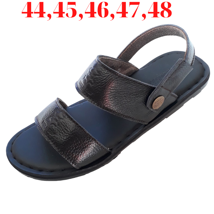 Giày Sandal Nam Cỡ Lớn, Giày Sandal Nam Da Nam Big Size 44 45 46 47 Da Bò Thật Cao Cấp HKT Shop SD852