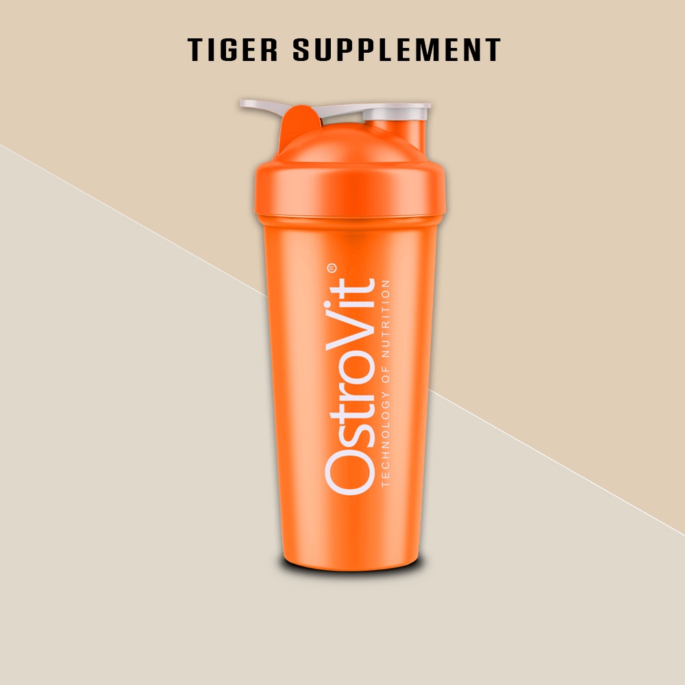Shaker Bình nước thể thao có con lắc lò xo lắc bột whey, bcaa - Bình lắc Bulk Powder