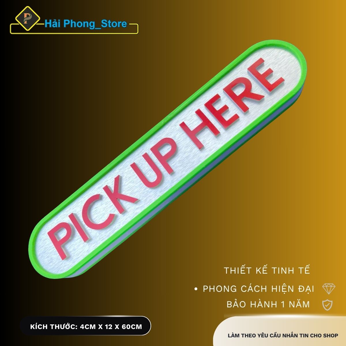 Biển Hộp Đèn LED “ORDER HERE / PICK UP HERE / SNACK / ACCESSORIES”Hộp đèn trang trí quầy, Decor quán cà phê